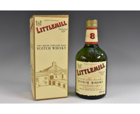 Littlemill Single Lowland Scotch Whisky, Aged 8 Years, 70cl, 40%, labels good, level at neck, seals intact, boxed  