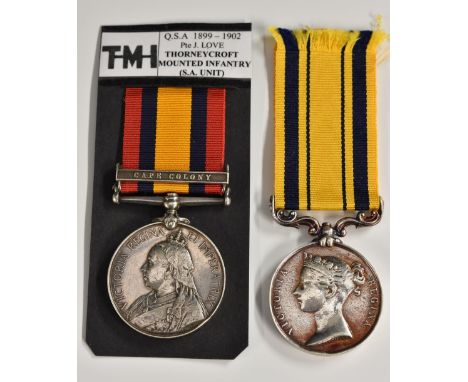 Medals, Queen Victoria, South Africa, First, Second and Third Kaffir Wars &amp; the Boer War: South Africa Medal (1853), unna