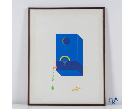 Etienne Elias (1936-2007) Eclipse. Lithograph 112/190. | 72,5 x 55 cm