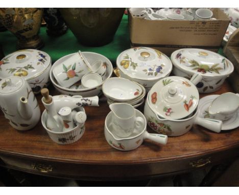 A Collection of Royal Worcester Evesham Dinner wares