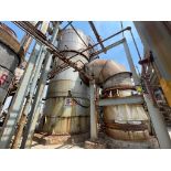 Vertical Tank in Stainless Steel 304, 2.65m X 4.45m, with 1 Internal Demister and 1 Bayonet Type Co