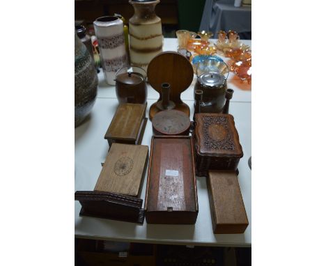 Trinket Boxes, Biscuit Barrels, Candlesticks, etc. 