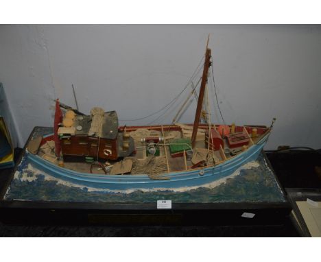 Large Scale Model Snibby Fishing Boat - M.V. Svendborg 