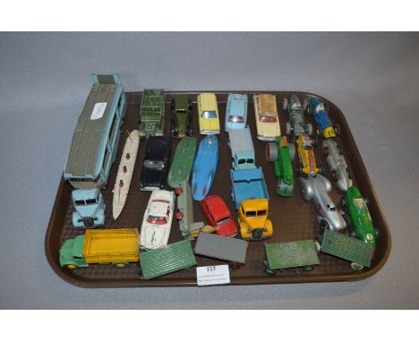 Collection of Twenty Seven Playworn Dinky Diecast Vehicles 