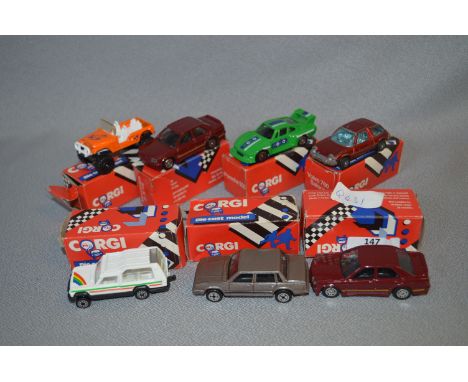 Seven Boxed Corgi Diecast Model Vehicles 