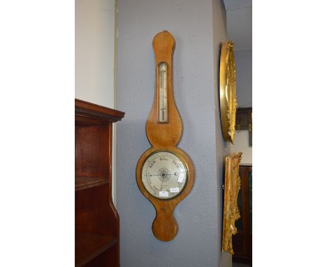 Negretti &amp; Zambra Mahogany Banjo Barometer 