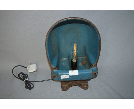 Wall Mounted Cast Iron Feeder Trough Upcycled Lamp 