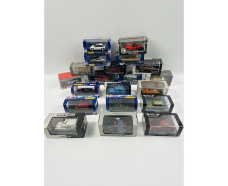 A quantity of boxed diecast model cars, to include Corgi. Estimate: £20-30.This item qualifies for in-house posting.