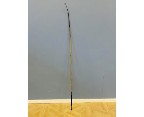 Swaine &amp; Adeney holly whip with silver butt. Estimate: £20-40.
