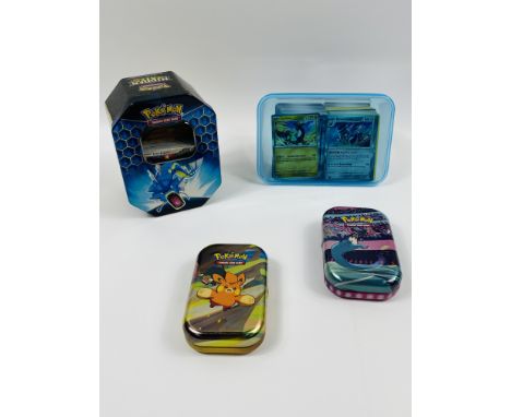 A quantity of Pokemon cards. Estimate: £30-50.This item qualifies for in-house posting.