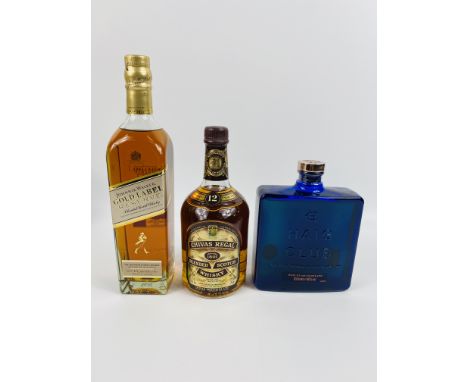 70cl bottle of Johnnie Walker Gold Label Reserve Scotch whisky in box; 75cl bottle of Chivas Regal Scotch whisky in box; 70cl