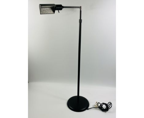 A contemporary adjustable table lamp, maximum height 123cm. Estimate: £10-15.