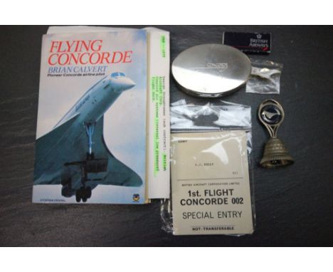 Collection of Concorde Items including first Flight Ticket