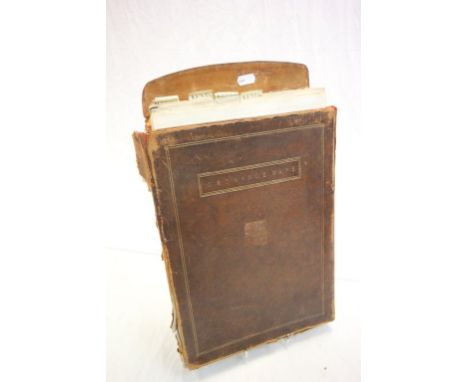 19th Century leather cased set of Ordnance Survey maps
