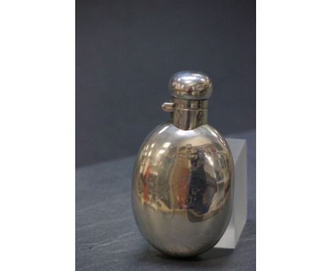 Small hallmarked Silver Hip Flask