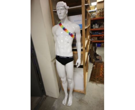 Male Mannequin with a white gloss finish
