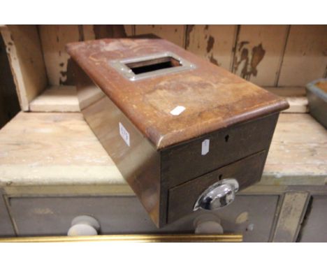 Vintage mahogany Shop Till