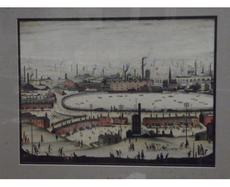 Framed Lowry print 'The Pond'