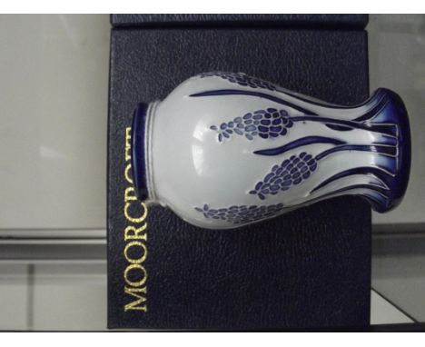 Moorcroft vase inverted baluster form, boxed, 10cm