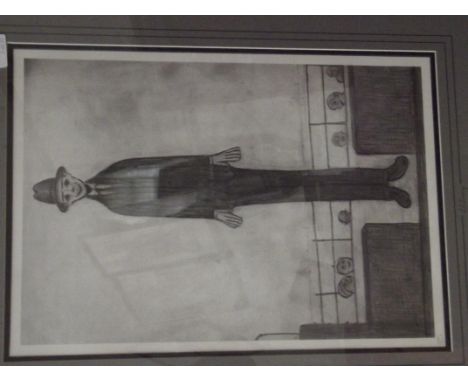Framed limited edition Lowry print with C.O.A 'The Tall Man'