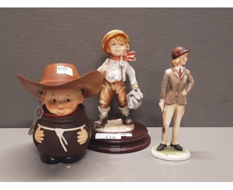 3 WEST GERMAN FIGURES INC GOEBEL MONK MONEY JAR
