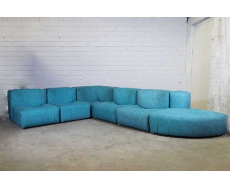 Tito Agnoli (Italian, 1931-2012),  a modular '9000 Series' sofa, designed in 1969 for Arflex, each section 65cm wide  85cm de