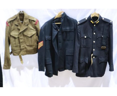 British 1949 pattern battledress, badged to Royal Engineers, parade uniform jacket and trousers to the Corps of Engineers and