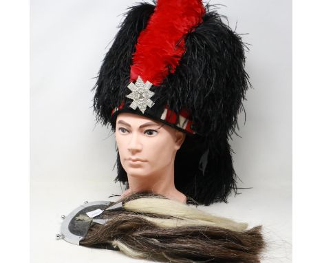A post-war Black Watch Regiment busby and sporan (2). UK P&amp;P Group 3 (£30+VAT for the first lot and £8+VAT for subsequent