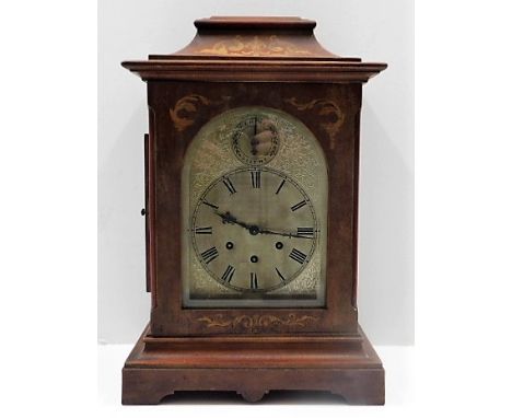 A 19thC. Regency style Gustav Becker bracket clock, case a/f, 18in tall 