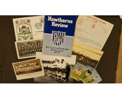 FOOTBALL, selection, inc. booklets, postcards, original & reprinted photos (a few early teams), newspapers, playing cards etc