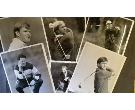 GOLF, b/w photos, in action or celebrating, inc. Weiskopf, Peter Mitchell, Faldo, Darcy, Rafferty, McNulty, Fowler, Drummond,