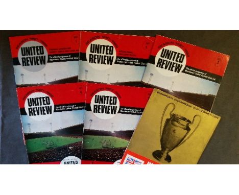 FOOTBALL, Manchester United home programmes, 1967/8 season, complete (Nos. 1-29), inc. European (4), v Hibs (Malta), Sarajevo