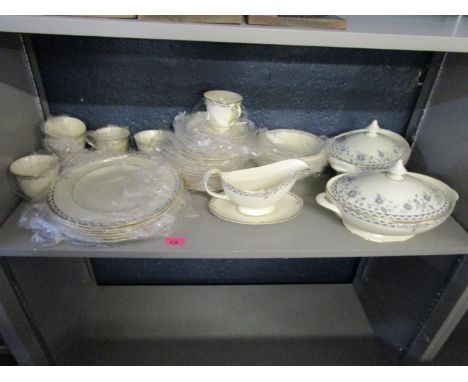 A six piece Royal Doulton tea and dinner service in the Josephine pattern 