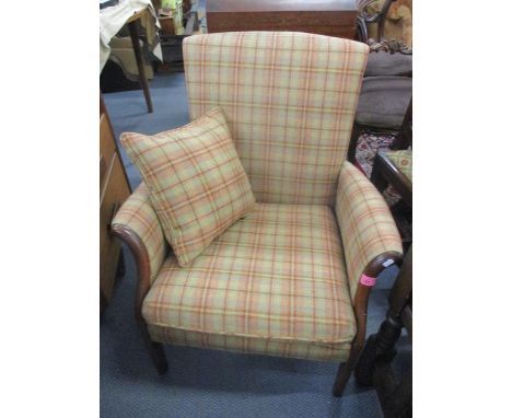 A pair of vintage Parker Knoll armchairs and a 19th century bar back carver chair 
