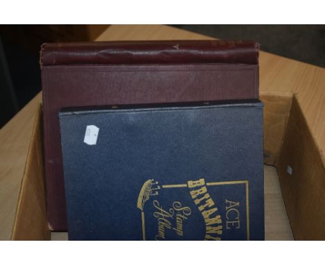BOX WITH TWO WORLD COLLECTIONS, ONE CHIEFLY BRITISH COMMONWEALTH  Meteor album well filled with Chiefly commonwealth collecti