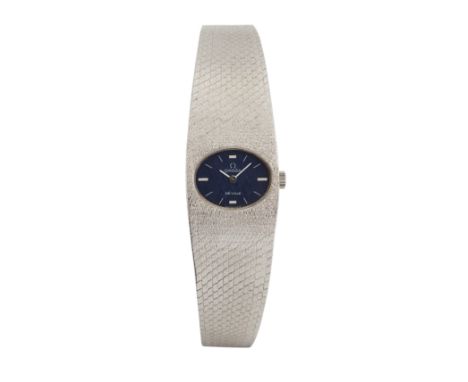 Omega. A white gold manual wind bracelet watch Reference 8241, Circa 1970 Manual wind Cal: 485 movement numbered 28600382, te