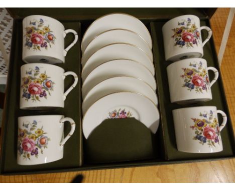 A boxed Royal Worcester coffee set
