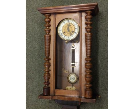 A 19thC German wall clock – dial a/f