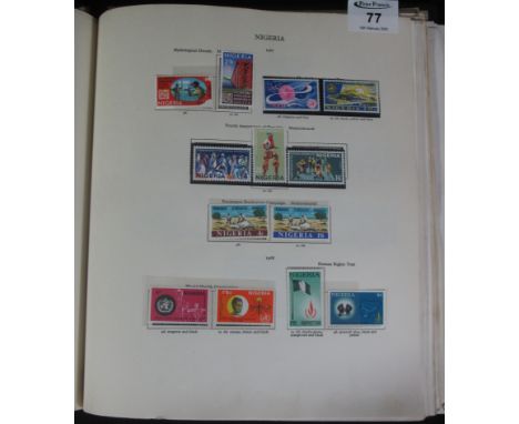 British Commonwealth mint stamp collection in green New Age album, countries: Montserrat to Norfolk Island, hundreds of stamp
