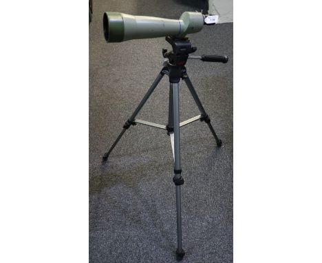 Centon tripod camera stand, together with a vintage Opticron. (2)(B.P. 24% incl. VAT)
