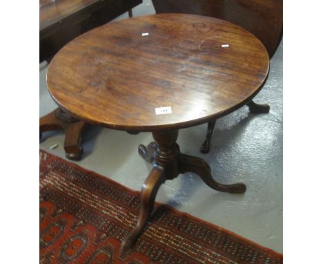 19th Century mahogany tilt top tripod table.(B.P. 24% incl. VAT)