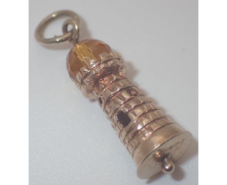 9ct gold vintage lighthouse charm