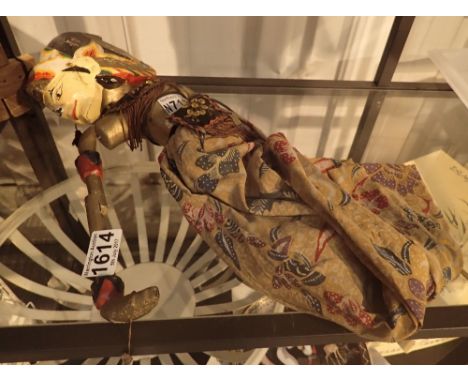 Early 20thC French puppet dressed in Asian dancing costume