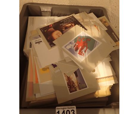 Approximately 1200 post office issue postcards depicting issued stamps 
