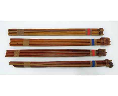 Forty part machined pernambuco violin bow sticks of various grades (40)