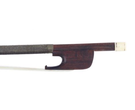 French Baroque violin bow, unstamped, 46gm