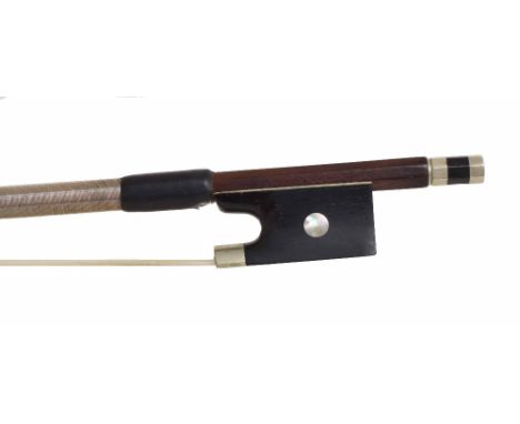 German nickel mounted violin bow, 62gm