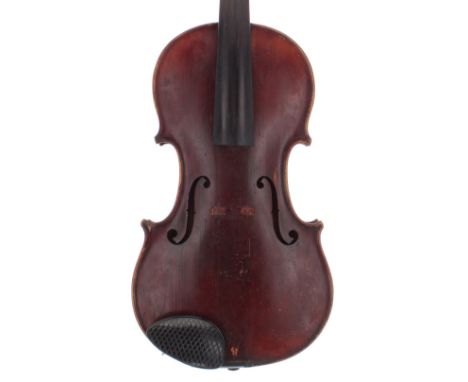 Good German viola of the Neuner &amp; Hornsteiner School, the one piece back of plainish wood with similar wood to the sides 