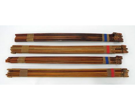 Forty part machined pernambuco violin bow sticks of various grades (40)