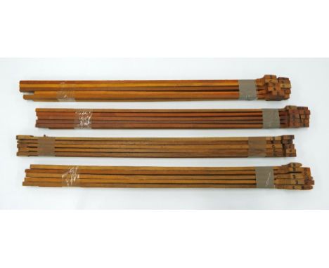 Forty rough sawn or otherwise unworked pernambuco violin bow sticks of various grades (40)